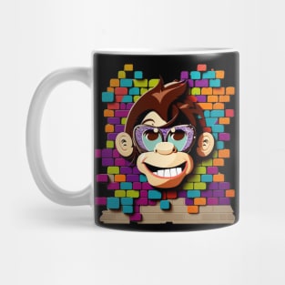 MONKEY SMILING WITH SUNGLASSES ON Mug